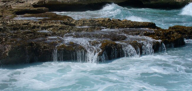 The windward side of Icacos island