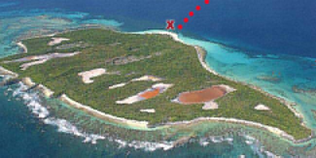 Icacos island aerial photo
