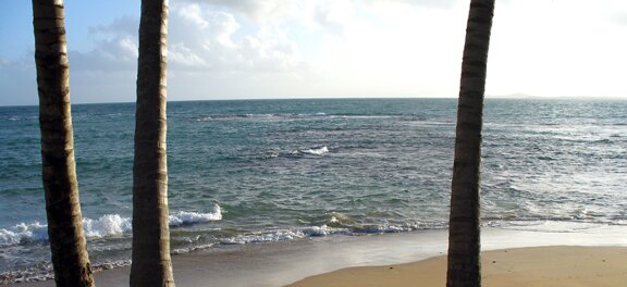 luquillo beach point with reefs for snorkeling