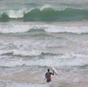 La pared surfers spot by the wall